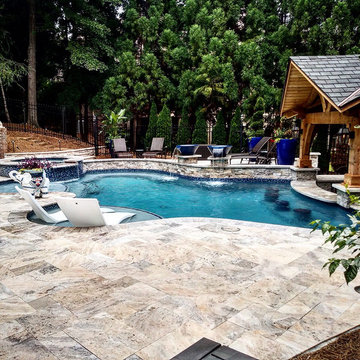 Atlanta Modern Free Form Swim up bar