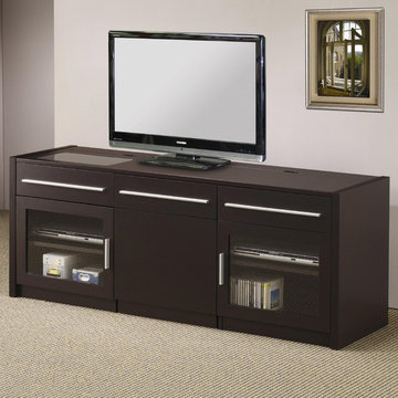 Coaster | Contemporary TV Console | Hidden Mobile Computer Caddy -$502.84