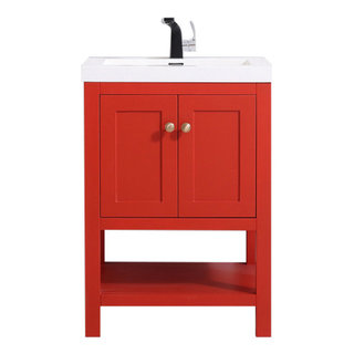 Aria 32'' Oak Vanity - Bathroom Cabinet & Mirror - VanitySale
