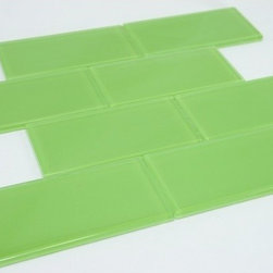 Exotic Glass 3 x 6 Crystile Series Fresh Green H20 - Tile