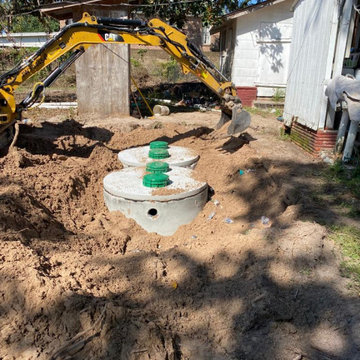 Septic tank installation