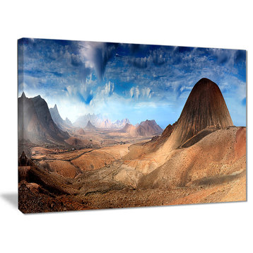 "Mountain Scenery Panorama" Landscape Photo Canvas Print, 40"x30"