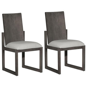 Panel Back Side Chair (RTA)-Set of 2 Farmhouse Grey