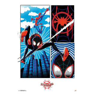 Marvel Cinematic Universe - Spider-Man - Into The Spider-Verse - Panel Wall Poster, 22.375 inch x 34 inch, POD16190EC