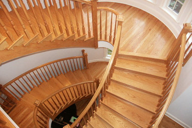 Example of a classic staircase design in Philadelphia