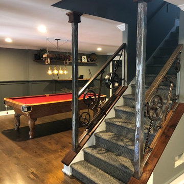 Speakeasy Industrial Basement East Cobb Renovation