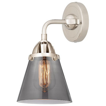 Innovations Small Cone 1 Light 6.25" Sconce, LED, PN/CF
