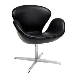 Mod Black Lounge Chair - Products