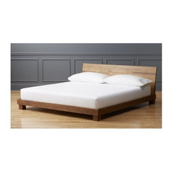 Dondra Teak King Bed | CB2 - Bedroom Furniture