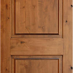 Mediterranean Doors - True Arch 2-panel Solid Wood Knotty Alder Door - Interior Doors