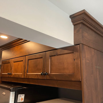 Burnaby Custom Basement Kitchen Solid Wood Renovation
