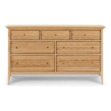 Willis & Gambier Spirit Oak Dresser - 7 Drawer Low