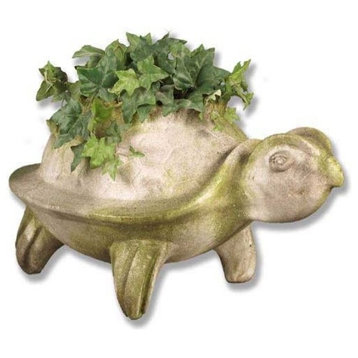Primitive Turtle Pot 14 Garden Animal Statue
