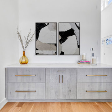 Euro Sawn Oak Contemporary Kitchen
