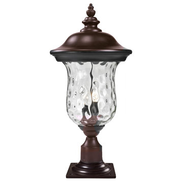 Armstrong Collection Outdoor Post Mount Light in Bronze Finish