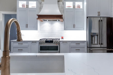 Example of a transitional kitchen design in Atlanta