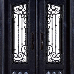 Neo-Classical Double Entry Doors - Front Doors