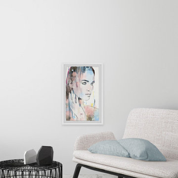 "Doubtful Pose" Framed Painting Print