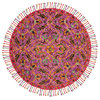 Safavieh Blossom Collection BLM451 Rug, Purple/Multi, 6' Round
