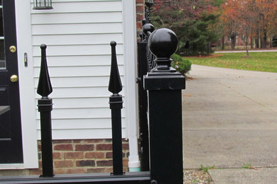Decorative Black Aluminum Picket Fence with Ball Caps in Hudson, OH