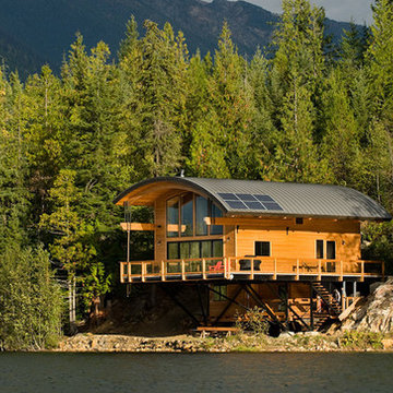 Contemporary Barrel Roof Timber Frame Cottage