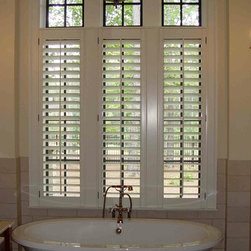 Elite Shutters in Bathroom Settings - Window Blinds