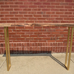 Live Edge Maple Console Table - Furniture