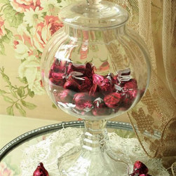 Pedestal Glass Candy Jar - Kitchen Canisters And Jars