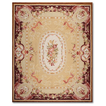 8'X10' Multi Color Hand Made Needlepoint Aubusson Oriental Rug
