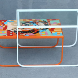 Ayumi Double Side Table Orange - Coffee Tables