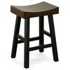 West Classic Deluxe Saddel Stool, Elm and Black