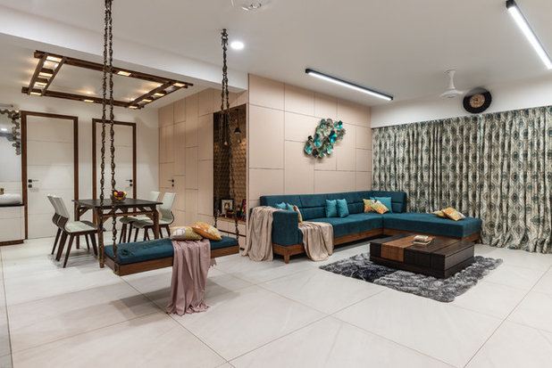 Modern Rendering Living & Dining Area - Shilp
