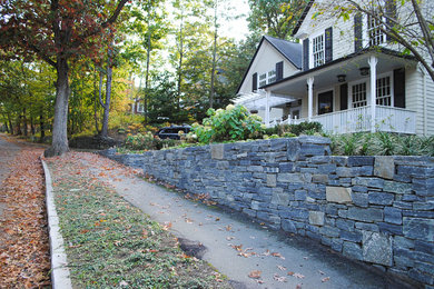 Inspiration for a traditional landscaping in Boston.