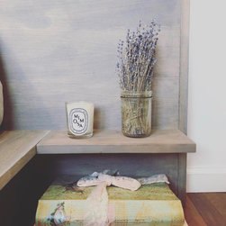 Grey Wash White Oak Platform Bed - Platform Beds