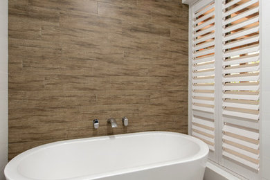 Design ideas for a contemporary bathroom in Perth.