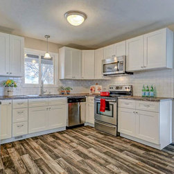 Colorado White Shaker Kitchen Cabinets - 10 Foot Run - Kitchen Cabinetry