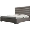 Prince Full Bed, Castle Gray Eco Leather