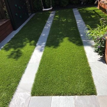 Brooklyn backyard with small playground