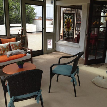 Carmel Mountain Ranch Screen Room with Pet Door Flap