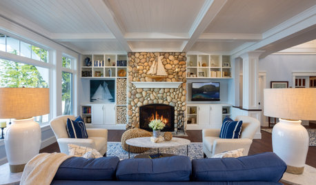 Houzz Tour: Hamptons Style Inspires a New Lakeside Home