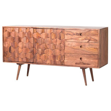 Orianne Mid Century Sheesham Wood Sideboard/Buffet