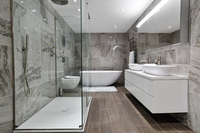 Modern bathroom in London.
