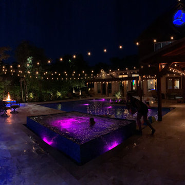 Fire Pit Installation - Dallas Landscape Lighting