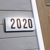 2-Light Low-Voltage White Outdoor Wall Mount Address Light