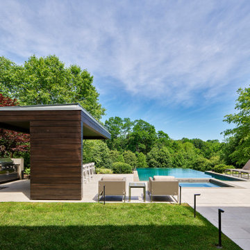 Modern pool cabana