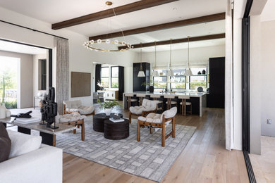 Example of a trendy living room design in Phoenix