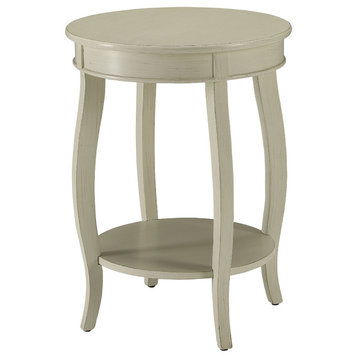 Urban Designs Portici Wooden Accent Side Table, Antique White