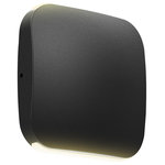 DALS Lighting - DALS Slim Profile LED Wall Sconce, Black - This modern exterior LED wall pack was designed to optimize efficiency through heat dissipation and optical management. This LED wall pack provides an ideal wall wash lighting solution utilizing a fraction of the energy of traditional sources and requiring virtually no maintenance.