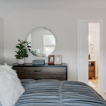 After - Bedroom Remodel - Recuperate in Relaxing Gray Tones