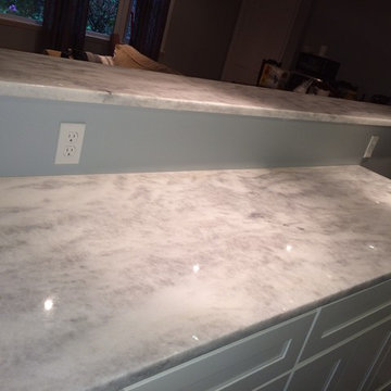 Shadow Storm quartzite kitchen